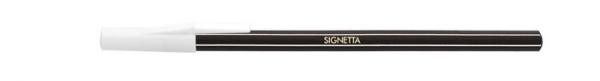 Guľôčkové pero, 0,7 mm, s vrchnákom, ICO "Signetta", čierne 1