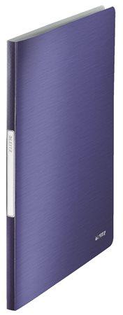 Prezentačná doska, 20 vreciek, A4, LEITZ "Style", titánovo modrá 1