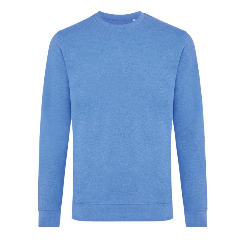 Nefarbená mikina IQONIQ Denali z recykl. bavlny heather blue XXS
