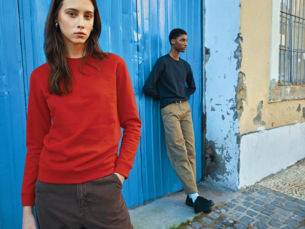 Mikina IQONIQ Zion z recykl. bavlny červená XXS 10