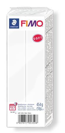 Modelovacia hmota, 454 g, na vypálenie, FIMO "Soft", biela 1