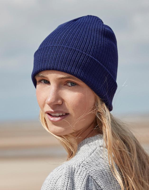 Čiapka Beanie z jemného úpletu z organickej bavlny