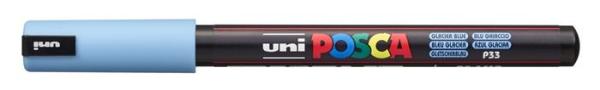 Dekoračný popisovač, 0,7 mm, UNI "Posca PC-1MR", ľadová modrá 1