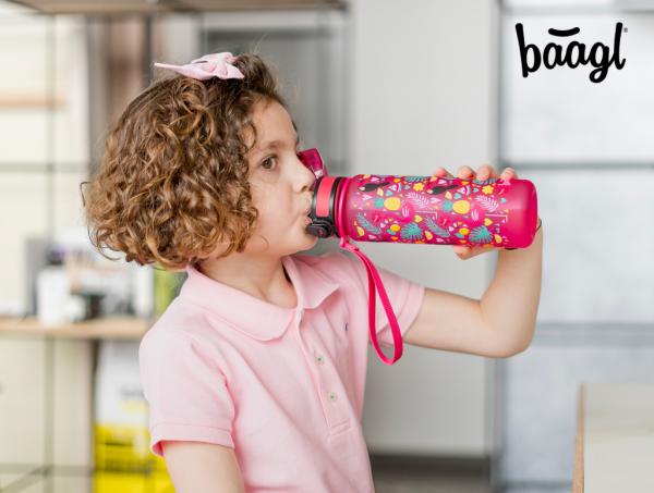 BAAGL Tritanová fľaša na nápoje Plameniaky, 500 ml 7