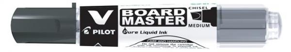 Popisovač na tabule, 2,2-5,2 mm, zrezaný hrot, PILOT "V-Board Master", čierny 2