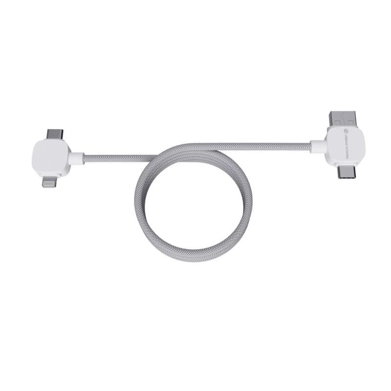 Magnetický kábel Urban Vitamin Stockton 65W z rec. TPE/PET biela 7