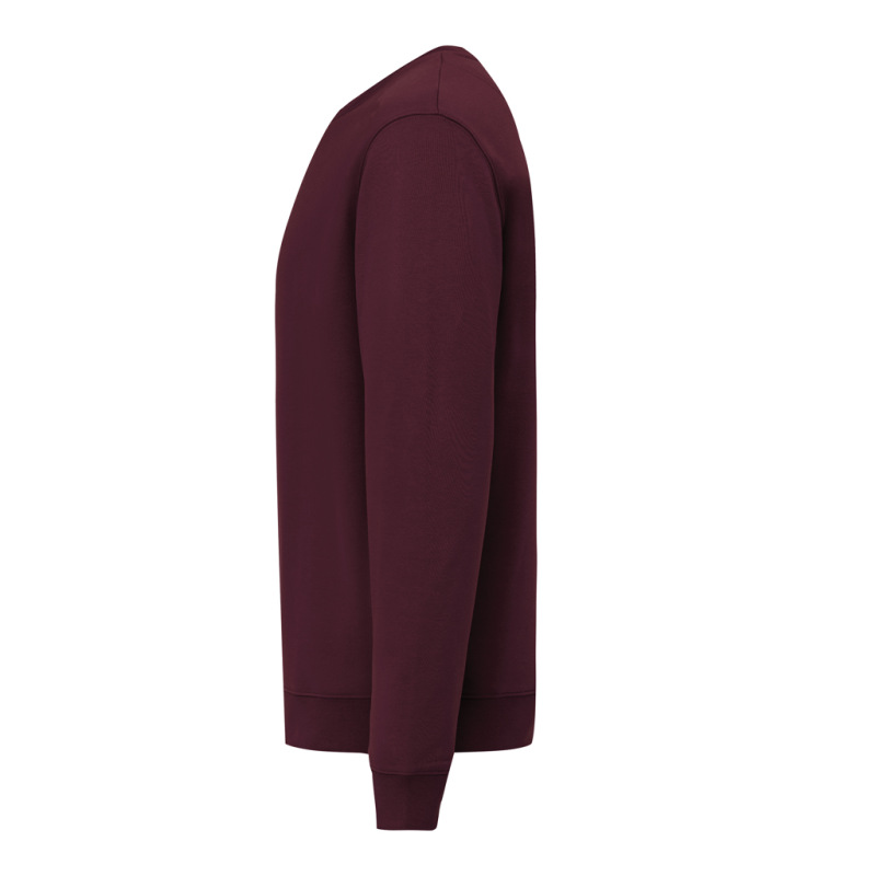 IQONIQ Toria Unisex mikina s okrúhl. výstrihom z rec. bavlny merlot XS 3