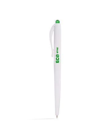 Guľôčkové pero, 0,25 mm, stláčací mechanizmus, FLEXOFFICE "FO-029 Eco Style", modrá 2