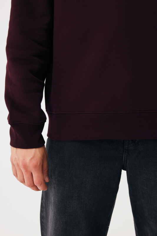 IQONIQ Toria Unisex mikina s okrúhl. výstrihom z rec. bavlny merlot XL 10