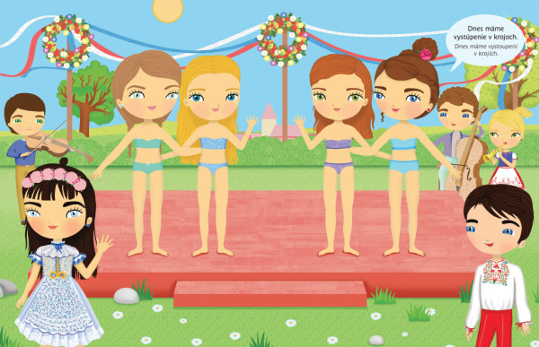 Šaty pre TEREZKU ─ Kniha samolepiek 2