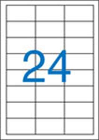 Etikety, univerzálne, 64,6x33,8 mm, VICTORIA, 2400 etikiet/bal