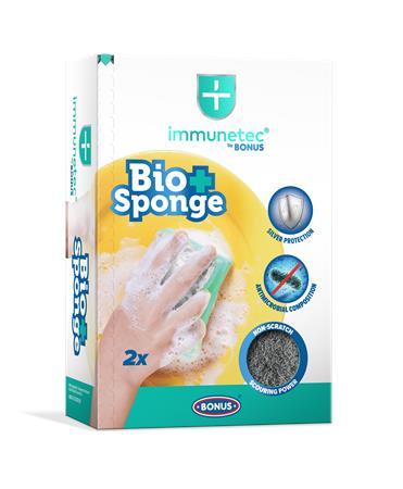 Špongia na riad, 2 ks, BONUS "Bio Sponge Immunetec" 1