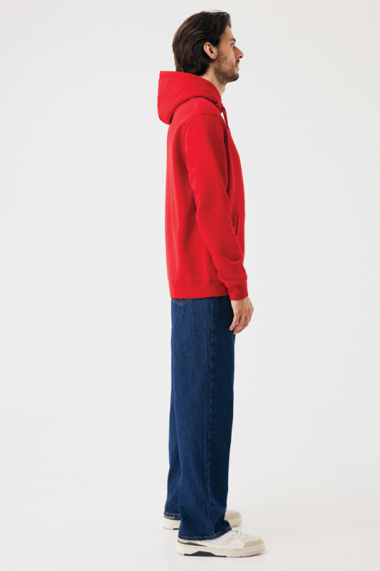 IQONIQ Joshua Unisex mikina s kapucňou z rec. bavlny červená XS 12