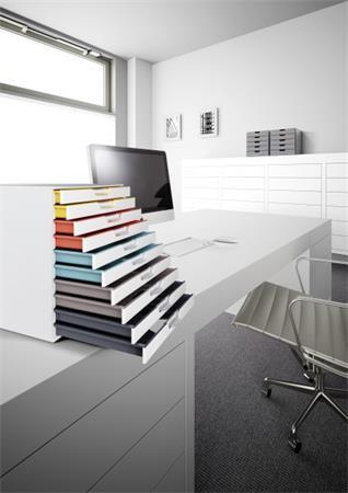 DURABLE Zásuvkový box, plastový, 10 zásuviek, DURBALE "VARICOLOR® 10", biela 5