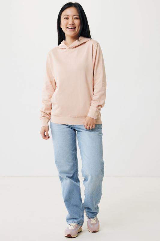 Mikina s bočnými vreckami IQONIQ Yengo z rec. bavlny peach nectar XXL 5
