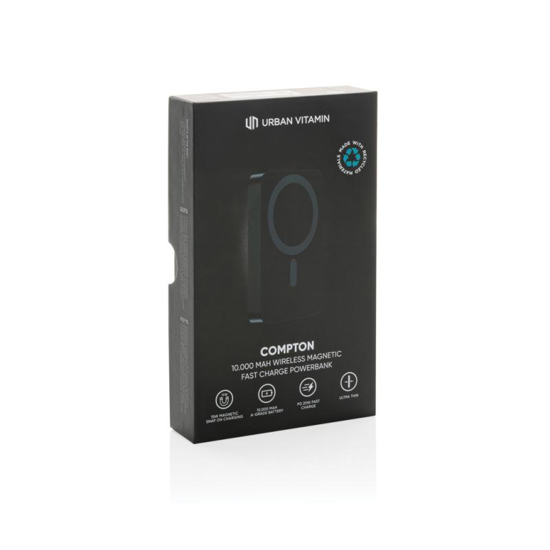 Powerbanka 10000mAh Urban Vitamin Compton z RCS alu a plastu čierna 17