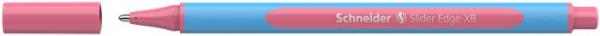 Guľôčkové pero, 0,7 mm, s vrchnákom, SCHNEIDER "Slider Edge XB Pastel", flamingo 2
