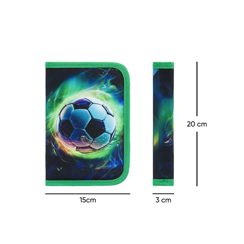 BAAGL Školský peračník jednoposchodový Futbal Lopta zelený 4