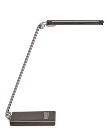 Stolová lampa, LED, nastaviteľná, USB, MAUL "Pure", šedá 1
