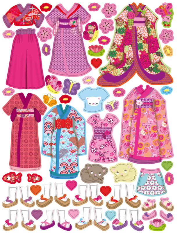 ŠATY PRE AKIKO ─ Kniha samolepiek 7