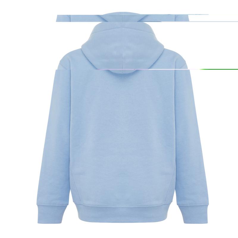 Detská mikina s bočnými vreckami IQONIQ Yengo z rec. bavlny sky blue 9-10r (135-140cm) 2