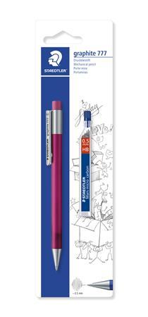Mikroceruzka a grafitová tuha, 0,5 mm, STAEDTLER "Graphite 777",  mix farieb 2