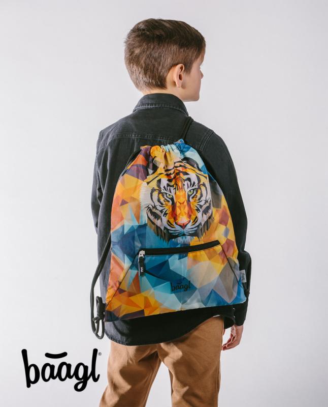 BAAGL Školské vrecko Tiger 3