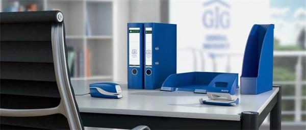Zošívačka, elektrická, No.10, 10 listov, LEITZ "Nexxt 5532", modrá 6