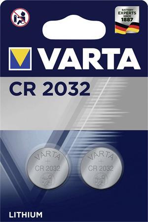 Gombíková batéria, CR2032, 2 ks, VARTA 1