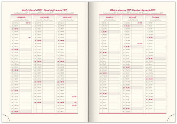 NOTIQUE Denný diár Panama 2026, zelený, 15 x 21 cm 7