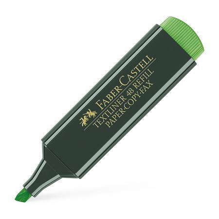 Zvýrazňovač, 1-5 mm, FABER-CASTELL, "Textliner 48", zelený 2
