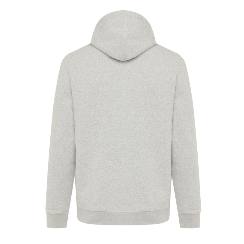 IQONIQ Joshua Unisex mikina s kapucňou z rec. bavlny light heather grey L 3