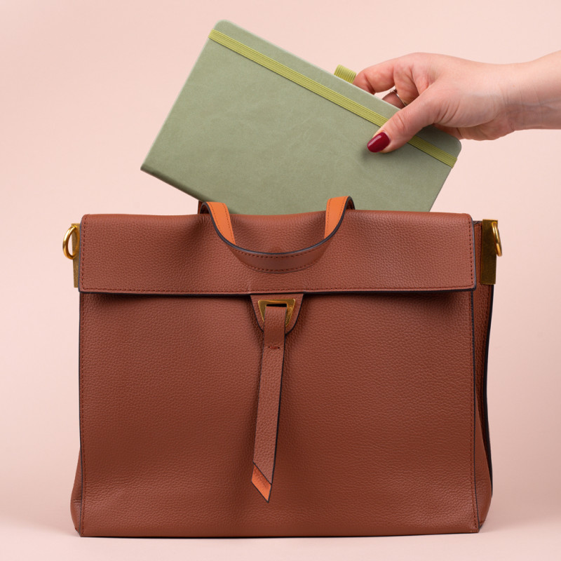 NOTIQUE Notes Zelený, linajkovaný, 13 x 21 cm 7