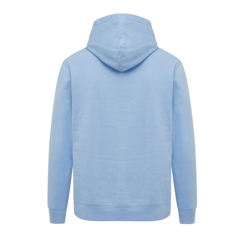 Mikina s bočnými vreckami IQONIQ Yengo z rec. bavlny sky blue S 2