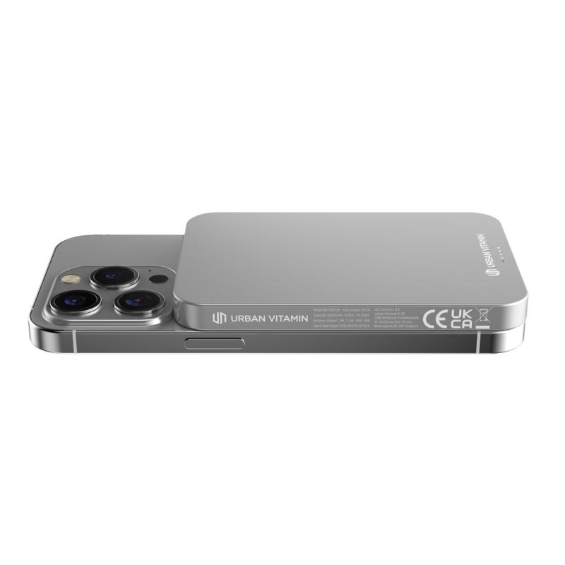 Powerbanka 5000mAh Urban Vitamin Richmond z RCS alu a plastu strieborná 11
