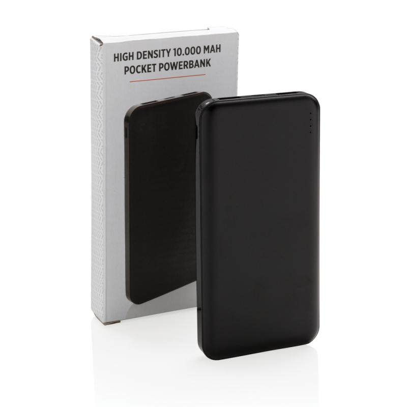 Vrecková powerbanka s vysokou hustotou batérie 10 000 mAh čierna 11