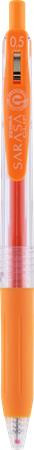 Gélové pero, 0,33 mm, stláčací mechanizmus, ZEBRA "Sarasa Clip", oranžové 2