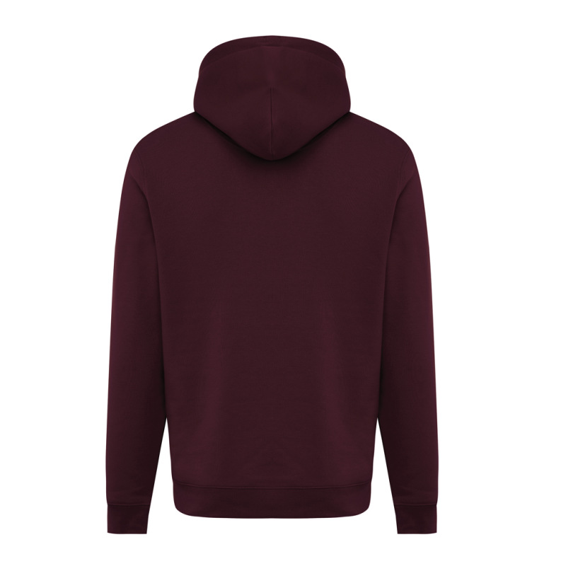 IQONIQ Joshua Unisex mikina s kapucňou z rec. bavlny merlot XXS 3