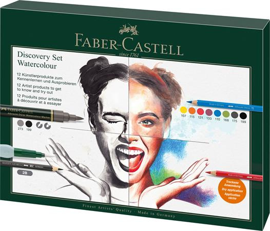Sada pre akvarelovú techniku, FABER-CASTELL "Discovery Set Albrecht Dürer", 12 ks