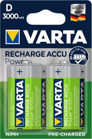 VARTA Batérie "Power Accu", 2x, D, 3000 mAh