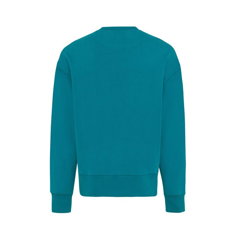 Mikina IQONIQ Kruger relaxed fit z recykl. bavlny verdigris XXS 2