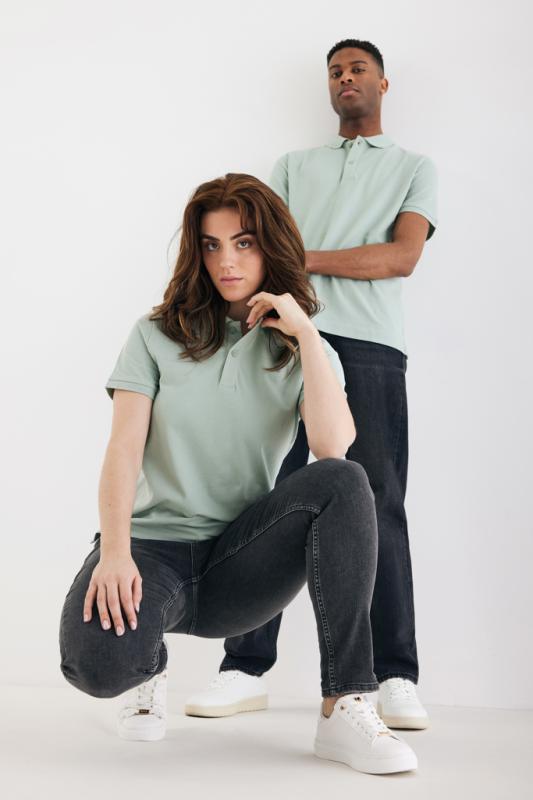Polo tričko IQONIQ Yosemite z recykl. bavlny Iceberg green XXXL 4
