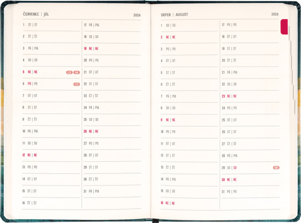 NOTIQUE 18-mesačný diár Petito – Spiaca líška 2026/2027, 11 x 16 cm 3