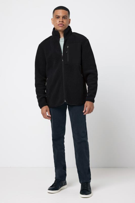 Pile fleece bunda IQONIQ Diran z recykl. polyesteru čierna XS 11