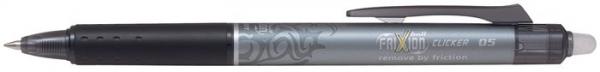 Roller, 0,25 mm, odstrániteľné písmo, PILOT "Frixion Clicker" 05, čierna 1