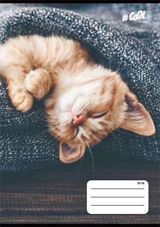 Zošit, A5, štvorčekový, 32 listov, COOL BY VICTORIA, "Cats", 27-32 2