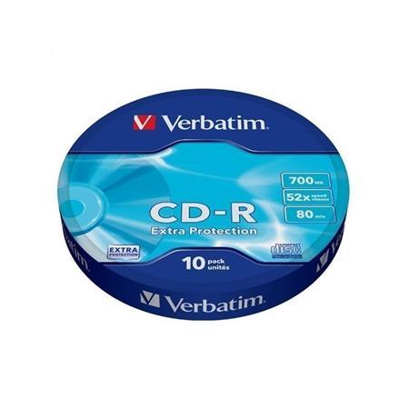 CD-R disk, 700MB, 52x, 10 ks, zmršťovacie balenie, VERBATIM "DataLife" 1