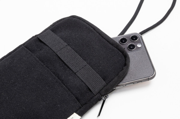 CanvaFon taška cez rameno z recyklovaného plátna na telefón 4