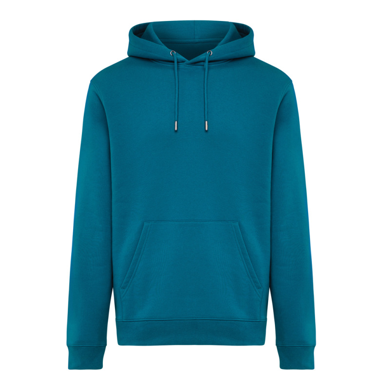 IQONIQ Joshua Unisex mikina s kapucňou z rec. bavlny dark teal S 1