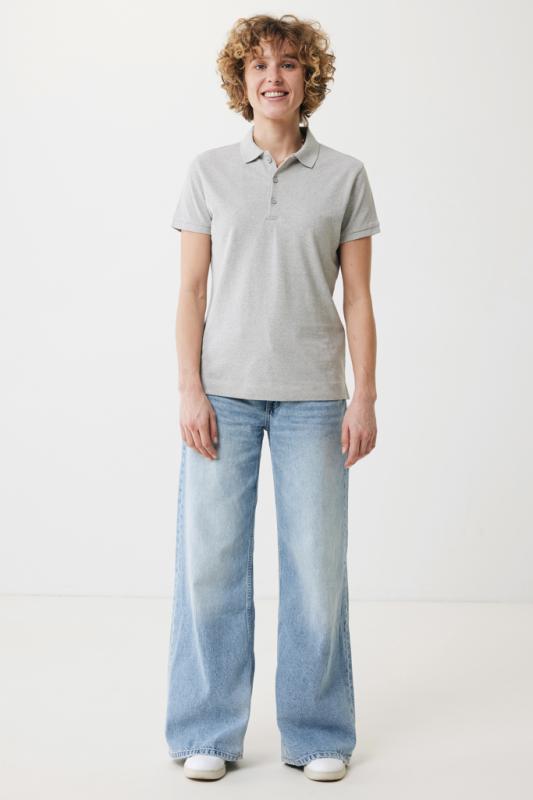 Dámske polo tričko IQONIQ Yosemite z recykl. bavlny heather grey XL 5